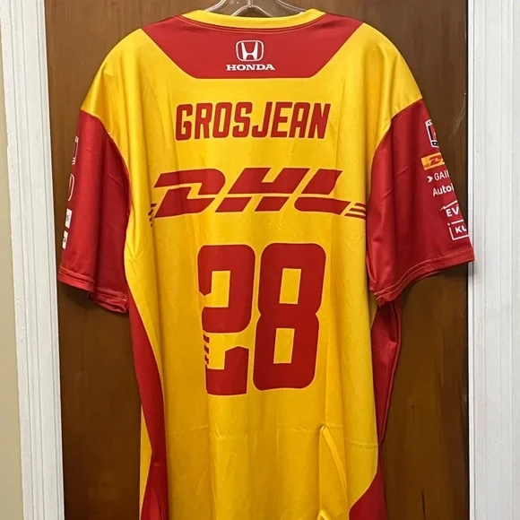 🆕 Indy Car Official Racing Jersey DHL Racing Team Jersey NWT - Picture 4 of 12